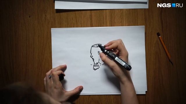 Виктория Старцева рисует иллюстрации для теста НГС смотреть онлайн