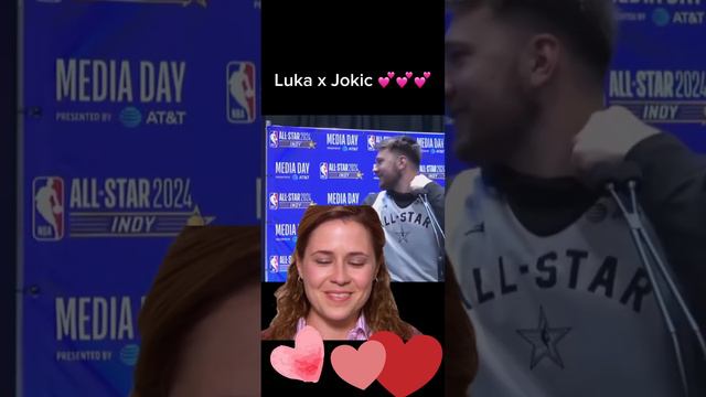 Jokic had Luka blushing 😤 #nba #allstargame #funny #lukadoncic #jokic #basketball #theoffice смотреть онлайн