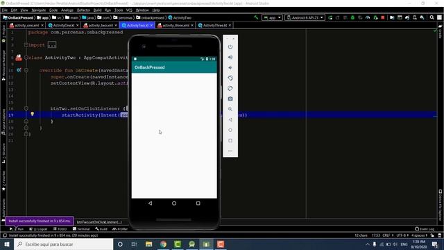 Como manipular el botón atrás Kotlin y Android Studio. Cambiar la funcionalidad de el botón back. смотреть онлайн