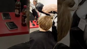 Простая стрижка на тонкие волосы.