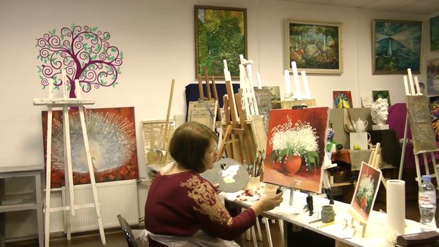 Рисуй.Твори.Вдохновляйся! Мастер-классы картина маслом за 3 часа смотреть онлайн