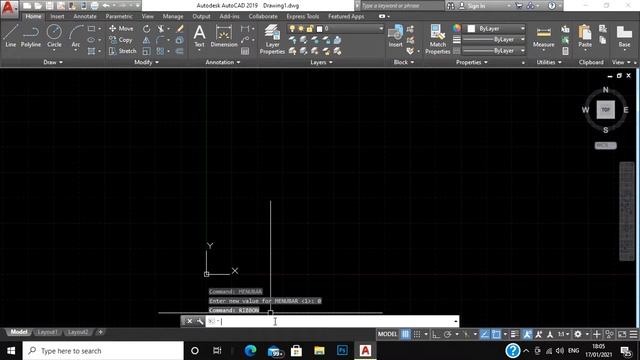 AUTO-CAD TUTORIAL CHAPTER-01 "HOW TO SHOW/HIDE MENU BAR,RIBBON,COMMAND LINE" смотреть онлайн