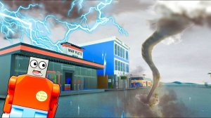 ЛЕГО ТОРНАДО РАЗРУШИЛО ЛЕГО ГОРОД В БРИК РИГС (Brick Rigs)
