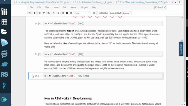 Deep Learning with Tensorflow - Initializing a Restricted Boltzmann Machine смотреть онлайн