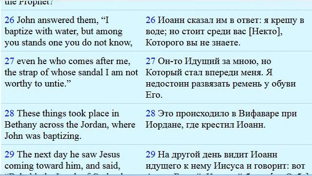 ESV Бибпия. Иоанн 1 смотреть онлайн