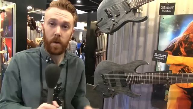 NAMM 2015: Ibanez Iron Series Fanned Fret 7 and 8 String Guitars - AMPED смотреть онлайн