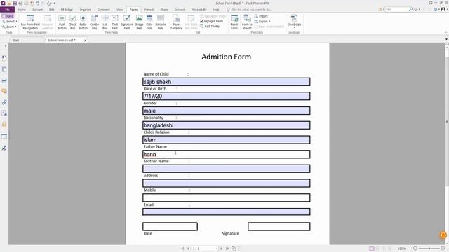 How to Convert Excel to Fillable PDF Form in Foxit PhantomPDF смотреть онлайн