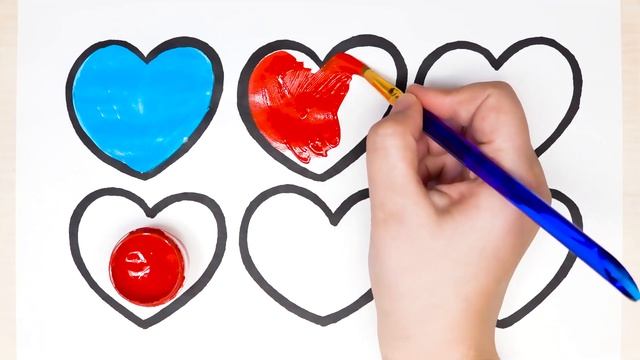 Coloring Rainbow Heart | Valentine's Day - Раскраска Радужное Сердце | День святого Валентина смотреть онлайн