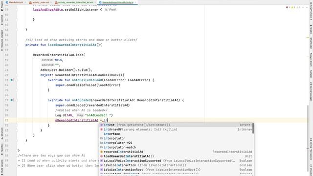AdMob Ads | 04 Rewarded Interstitial Ads | Android Studio | Kotlin смотреть онлайн