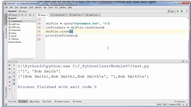 Python Module 07 08 Saving Lists of Data смотреть онлайн