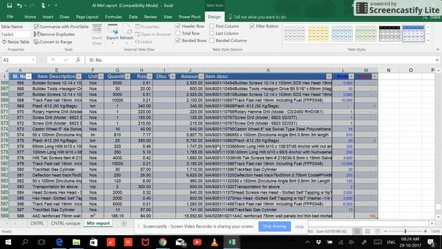 Tables:Create,edit and delete tables in Excel 2016 :Eng смотреть онлайн