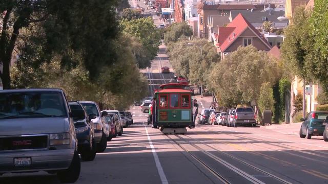 Канатный трамвай в Сан-Франциско смотреть онлайн