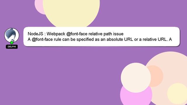 NodeJS : Webpack @font-face relative path issue смотреть онлайн
