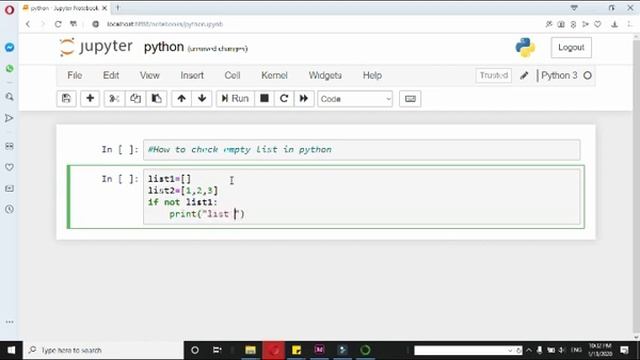 How to check an empty list in python | python tutorials смотреть онлайн