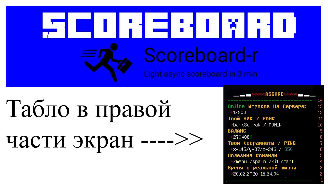 Scoreboard плагин настройка в Minecraft Plugin Tutorial Overview смотреть онлайн