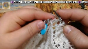 7. Шаль спицами "КЛЕМАТИС".  87-100 ряд