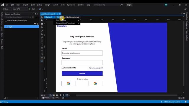 WPF Tutorial : XAML UI design in Visual studio blend 2019 | Sign Up Animation | C# WPF смотреть онлайн