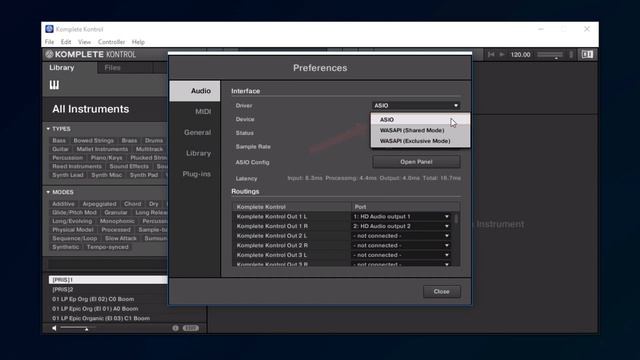 Configuración de audio y MIDI en KOMPLETE KONTROL смотреть онлайн