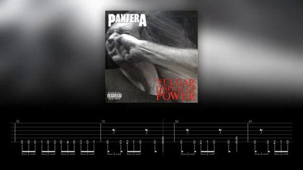 Pantera - Walk (Drums and Bass Backing Track with Guitar Tabs)