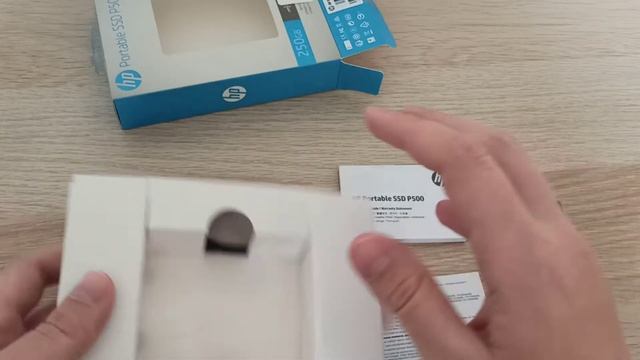 Внешний SSD HP P500 на 250 ГБ, распаковка смотреть онлайн