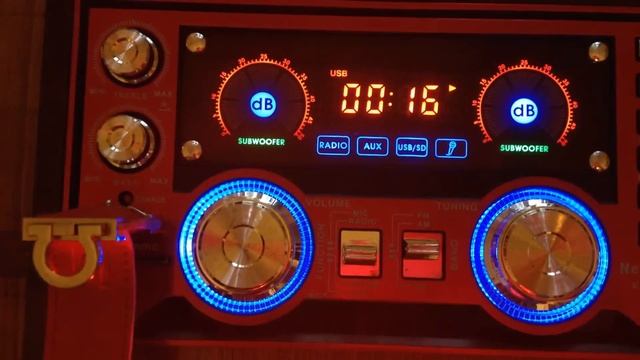 Цифровая Магнитола МР3 с цветомузыкой NewKanon KN-756rec смотреть онлайн