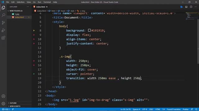 Drag the image using html css and javascript || drag and drop смотреть онлайн