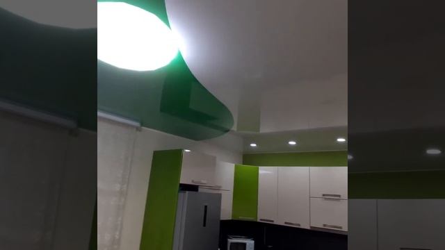 Комбинированный потолок на кухне смотреть онлайн