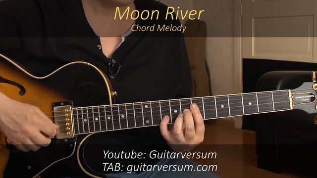 MOON RIVER Chord Melody Guitar Cover by Sandra Sherman смотреть онлайн