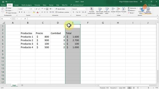 CURSO EXCEL 2016 BÁSICO - VIDEO 8. - Operaciones aritméticas y formato condicional смотреть онлайн