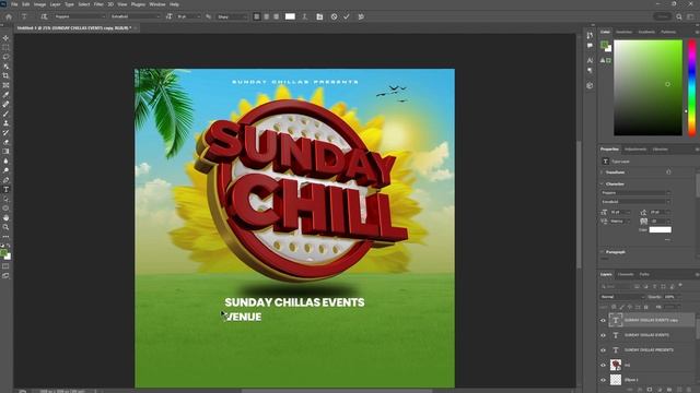 Simple Event Poster Designing | Learn Adobe Photoshop & Cinema 4D смотреть онлайн