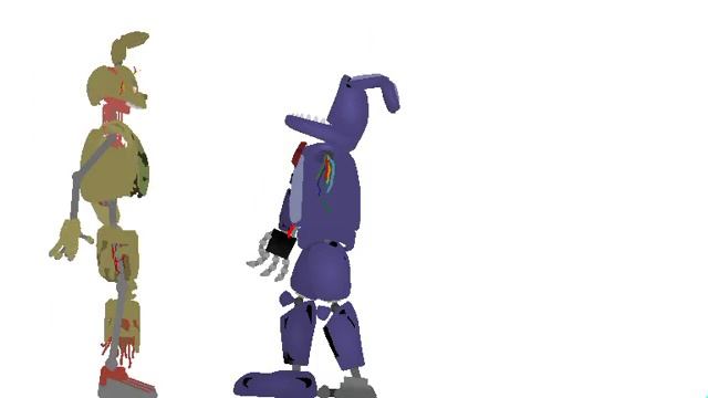 Withered Bonnie vs Springtrap vs Spring Bonnie смотреть онлайн