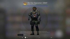 CS:GO CT Agent Bio-Haz Specialist | SWAT Include Patch Metal Silver Demon