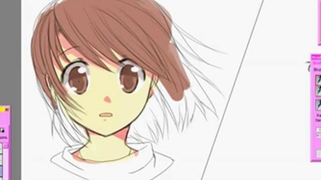 Раскраски аниме рисунка OpenCanvas смотреть онлайн