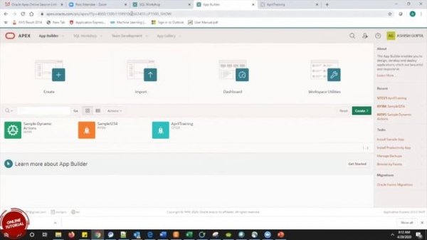 Oracle Apex Tutorial | Free Online Course for Oracle Apex-Session-2