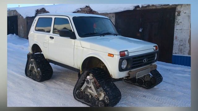 На что способна Нива на гусеницах? Машина для рыбалки и охоты смотреть онлайн