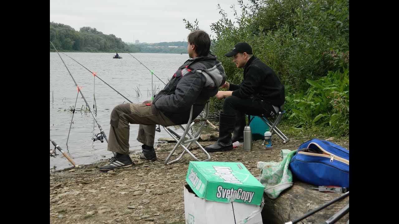 Рыбалка с ночёвкой на Яме Фидер на реке Ока Карась Подлещик смотреть онлайн