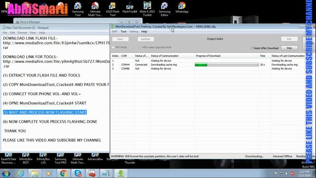 OPPO A57 FLASHING DONE WITH MsmDownloadTool Cracked4