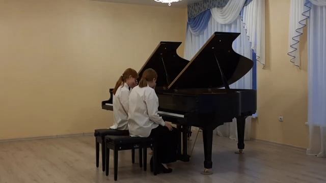 Фефелова Мария и Бубина Ксения А. Корепанов "Мефисто-вальс" Ж. Бизе "Хабанера" в обр. В. Грязнова смотреть онлайн