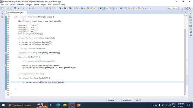JAVA FAQ # 46 || Fetching HashMap Key & Values in Java смотреть онлайн