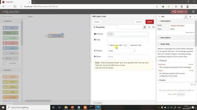 How to create a flow in nodered смотреть онлайн