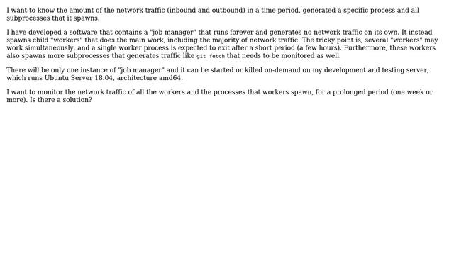 Unix & Linux: Monitor network traffic of a process and its entire subprocesses tree смотреть онлайн