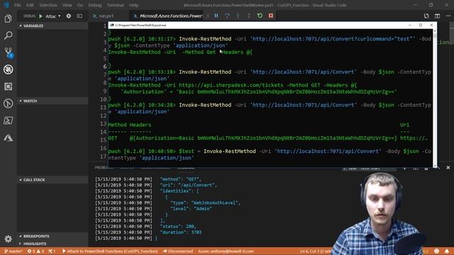Creating an Azure PowerShell Function for Curl2PS смотреть онлайн