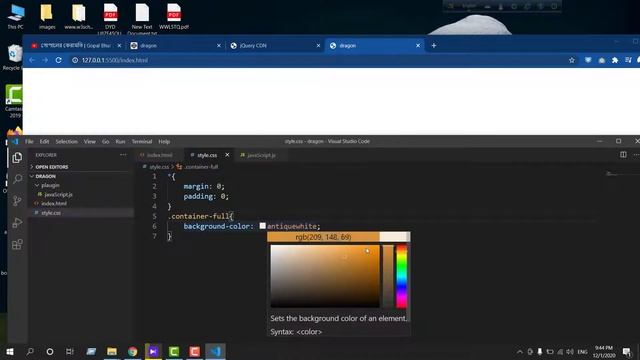 How to Create Dragon Animation with html CSS and JavaScript || JavaScript plugin смотреть онлайн