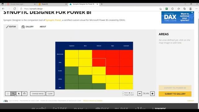 43 Visualise Data in Power BI Synoptic Panel Custom Visual смотреть онлайн