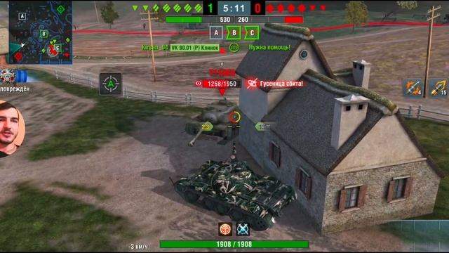 WoT Blitz 10.4 121B первое видео с озвучкой и камерой ? смотреть онлайн