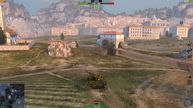 WOT Blitz test 4.11 переделанная карта Виноградники смотреть онлайн