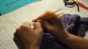 Джемпер«Фиалка» ПОПЕРЕЧНОГО вязания ЕДИНЫМ полотном, крючком,crochet blouse(В №174)