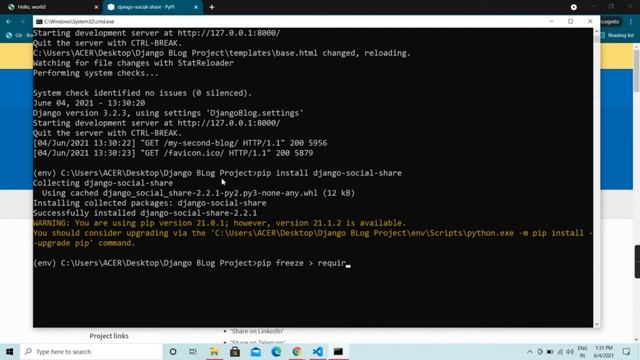 #9 | Comments and Share Functionality | Django Tutorials | Python Web Framework | Django ? смотреть онлайн