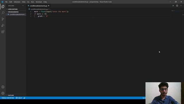 Python3 || Conditional statements || if elif else смотреть онлайн