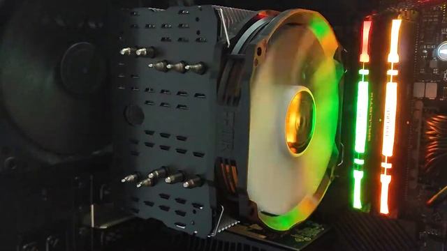 Работа вентилятора кулера Thermalright Macho 120 SBM на максимальных оборотах смотреть онлайн